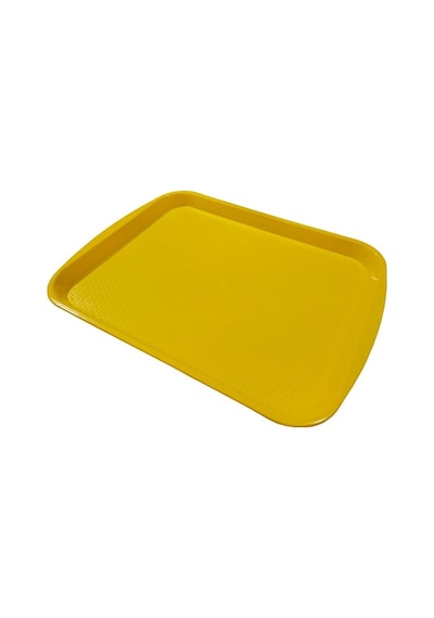 Servis Tepsisi 35.5 X 27 CM Döner Dürüm Hamburger Fast Food Tepsi 1 Adet-Sari