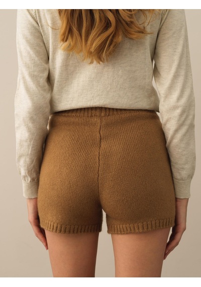 Xint Camel Lüks Pamuk Dokulu Regular Fit Şort 850916