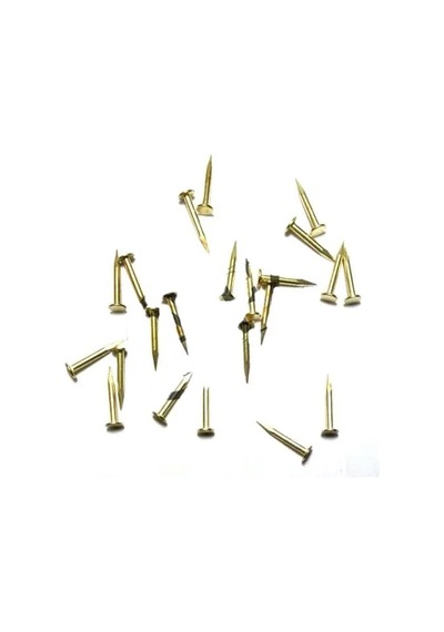Hubrendy Çer Klips, Menteşe, Ayağı Çivisi 9mm Çelik - Sarı 10gr