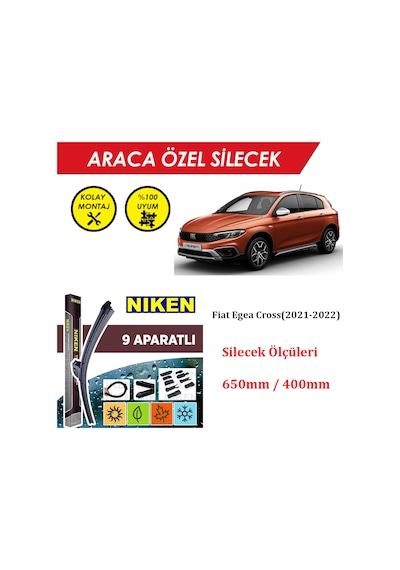 Fiat Egea Cross Ön Cam Silecek Takımı 2021-2022