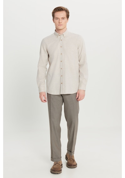 Altınyıldız Classıcs Erkek Bej Pamuklu Slim Fit Dar Kesim Düğmeli Yaka Diagonal Desenli Flanel Gömlek Altınyıldız Classıcs Erkek Bej Pamuklu Slim Fit Dar Kesim Düğmeli Yaka Diagonal Desenli Flanel Gömlek