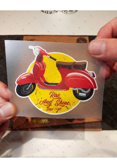 Vsp42 Kirmizi Scooter Sticker