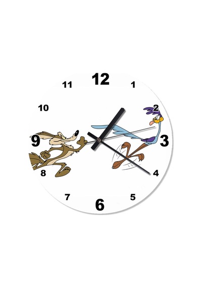 Road Runner Çocuk Odası Duvar Saati (407732219) Çok Renkli