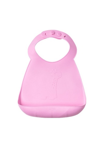 Wee Baby Prime Silikon Mama Önlüğü Kod-927 - Pembe Pembe