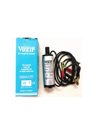 Vezir 12 Volt Sıvı Transfer Pompası Mazot Pompası