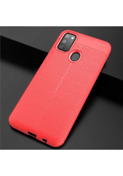Samsung Uyumlu Galaxy M21 Kilif Deri Tarzi Niss Silikon Case 401547365
