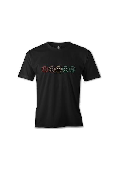 Emoji Siyah Erkek Tshirt