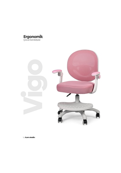 Vigo Çocuk Çalışma Sandalyesi - Pembe