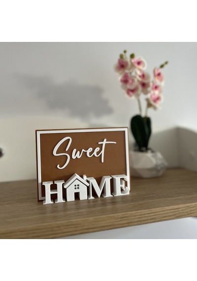 Sweet Home 3d Yazılı Dekoratif Masa Üstü Tablo - 14x10 Cm