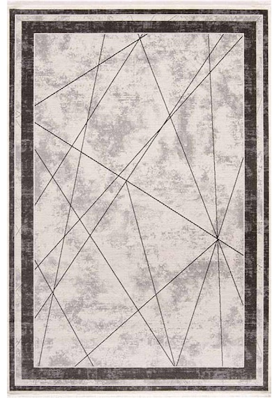 Çam Halı Lavin 4801 Gri Enti Halı Modern Desenli Makine Halısı