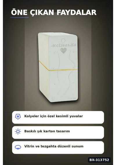 Karton Takı Standı 5.5x12 Cm 200 Adet Renk Aksesuar Sergileme Kartı Bx-313752