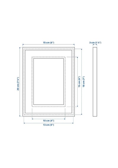 Ikea Rödalm Derinlik Efektli Fotoğraf Çerçevesi 13 X 18 Cm Açık Sarı
