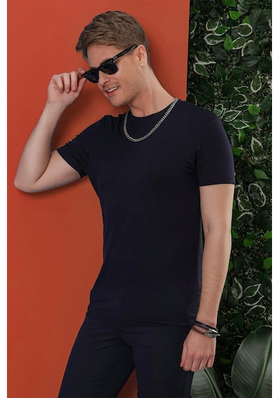 Efor Ts 847 Lacivert Spor T-shirt Lacivert