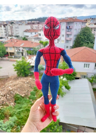 Amigurumi Spiderman Örümcek Adam Mervel Karakter Hediyelik Oyuncak