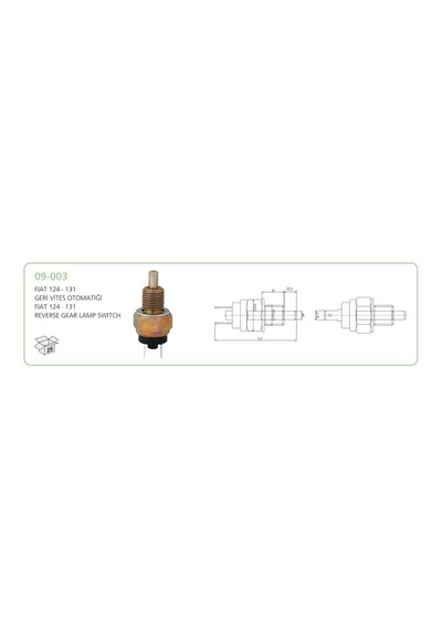 Aksa 09-003 - Gerı Vıtes Musuru Kısa Tıp M131 Dks