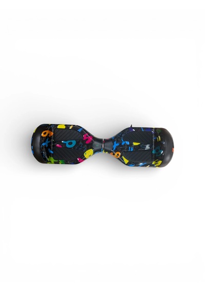 Elektrikli Kaykay Hoverboard Bluetooth Hoparlörlü 6.5 Inch Otomatik Akıllı Denge RS-S5 -Colors Numbers Grafiti