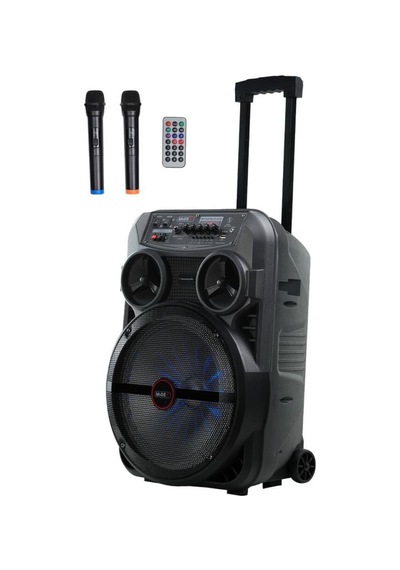 Mxr-280 Taşınabilir Mikrofonlu Işıklı Akülü Ses Sistemi Hoparlör 12 İnç 280 Watt -118293