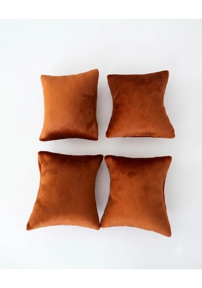 Saat Yastığı 8 X 8 Cm, Babyface Kumaş, Elyaf Dolgulu - 10'lu Paket Taba