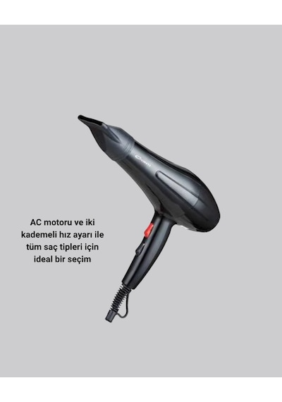 2200w Fön Makinesi - Profesyonel Ac Motor, Soğuk Ve Sıcak Üfleme