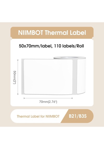 B21/b3s 1,96 X 2,75 İnç 50 70 Mm Su Geçirmez Yapışkan Kağıt Etiketi Bandı, Kendinden Yapışkanlı Gönderi Adresi Etiketleri İçin, 1 Rulo 110 Adet Beyaz Çok Renkli B21/b3s 1,96 X 2,75 İnç 50 70 Mm Su Geçirmez Yapışkan Kağıt Etiketi Bandı, Kendinden Yapışkanlı Gönderi Adresi Etiketleri İçin, 1 Rulo 110 Adet Beyaz Çok Renkli