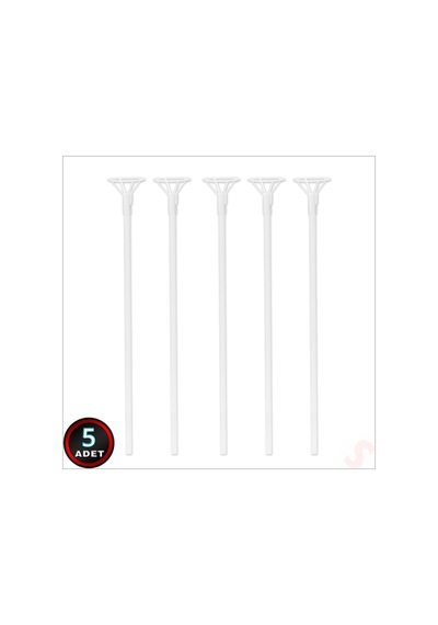40cm Balon Çubuğu Ve Takma Aparatı Seti, Balon Hariç - 5 Set