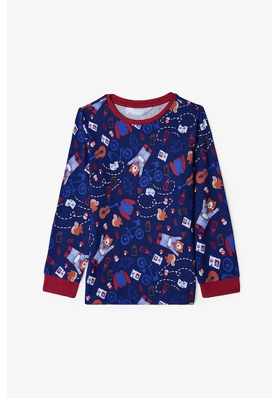 Penti  Lacivert Erkek Çocuk Bear Style Ayı Desenli Termal Etkili Pijama Takımı