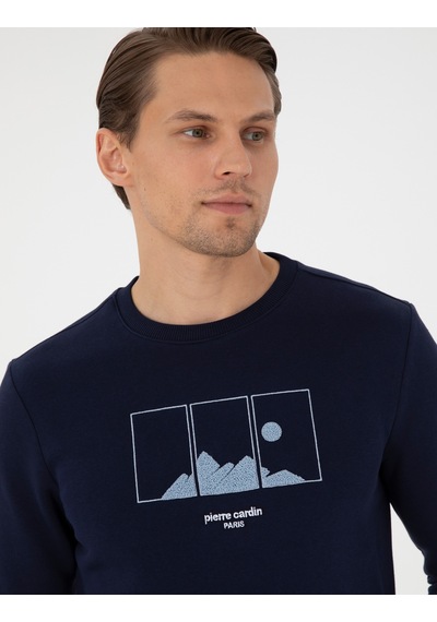 Pierre Cardin Erkek Lacivert Sweatshirt 50290703-vr033 Lacivert