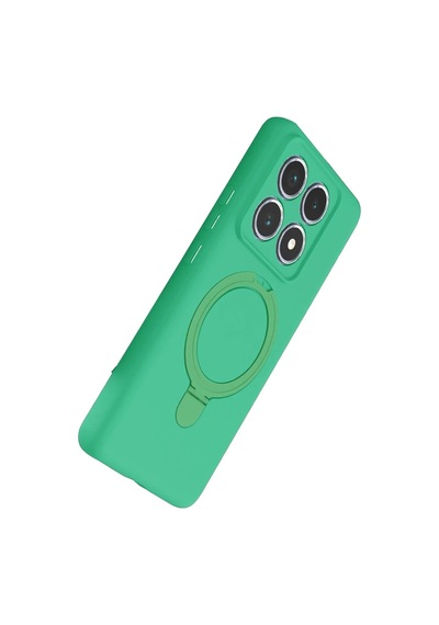 Xiaomi Mi 14t Pro Uyumlu Regal Magsafe Standlı Kapak - Yeşil