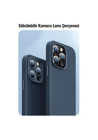 Baseus Kamera Korumalı Apple Uyumlu iPhone 14 6.1 Silikon Kılıf Ve Ful Kaplama Kırılmaz Ekran Koruyucu Seti