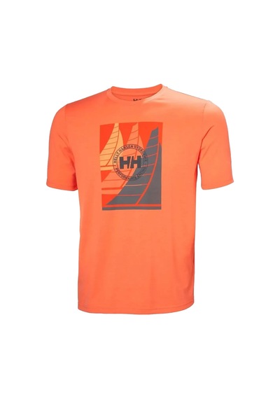 Helly Hansen Hp Race Graphic T-shirt Hha.34419 304 Turuncu