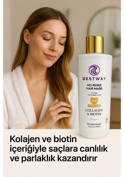 Bestway Kolajen Ve Biotin Durulanmayan Saç Maskesi