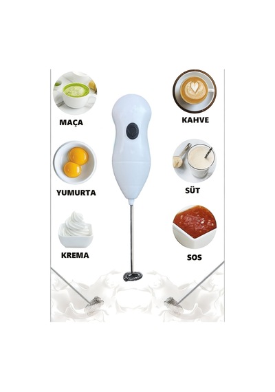 Süt, Kahve, Yumurta, Sos, Krema Köpürtücü. Kablosuz, Pilli. Barista Köpüğü Plastik Diğer