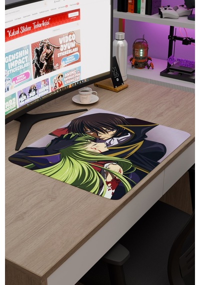 Code Geass Anime V2 - 48x40 Xl Gaming Kauçuk Kaymaz Taban Mouse Pad Fare Altlığı