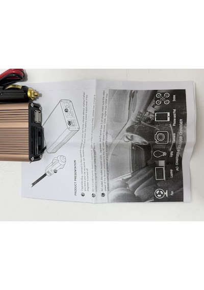Pı-15012 Araç Tipi Güç İnverteri 12v 220v 120w