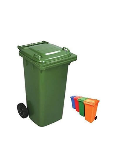 Çöp Konteyneri 240 Litre Yeşil Tekerlekli - A+ Kalite Konteyner -139062920 Çok Renkli