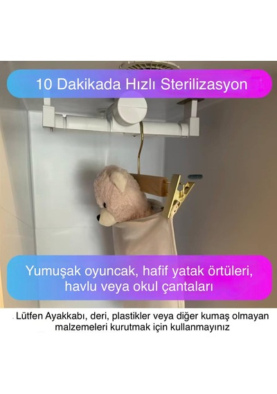 Smartjest BXD22104A Kurutma Ütüleme Sterilizasyon Dezenfeksiyon Giysi Bakım Cihazı