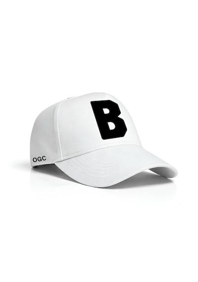 Ogc B Harfi Unisex Şapka Beyaz