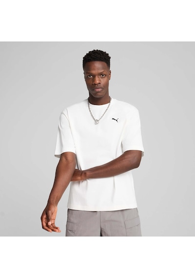 Puma Wardrobe Ess Boxy Erkek Tişört 629645 02 Beyaz