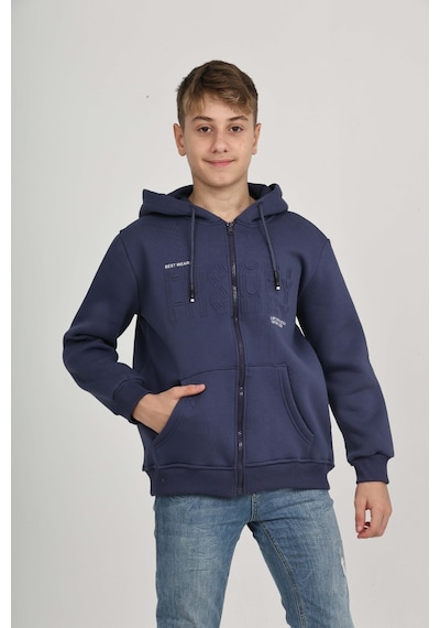 Toontoy Kids Toontoy Erkek Çocuk Luxury Baskılı Hırka İndigo