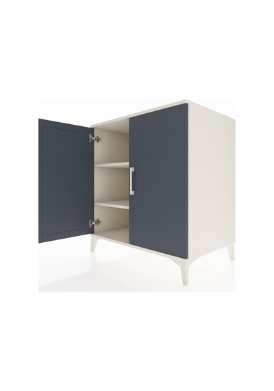 Kronos Şifonyer 2 Raflı 2 Kapaklı 88x59x96 Aytaşı-antrasit Aytaşı
