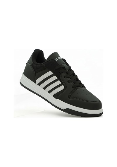 Letao Unisex Günlük Spor Ayakkabı Koşu Yürüyüş Sneaker Siyah Beyaz