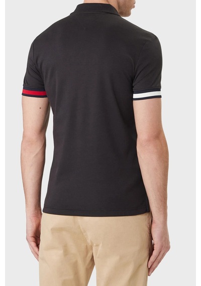Tommy Hilfiger Erkek Polo Yaka T Shirt Mw0mw42743 Bds Siyah