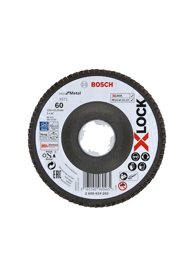 125 Mm 60 Kum Metal Flap Disk, Yüksek Verim