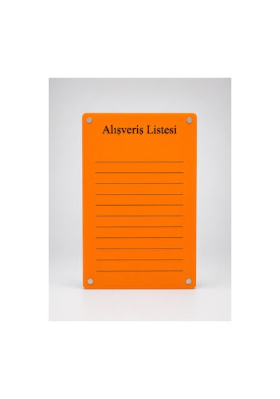 Alışveriş Listesi Yazı Tahtası - Silinebilir Kalemli Buzdolabı Not Panosu - 2 Adet Kalemli Sürpriz Hediyeli 31506493