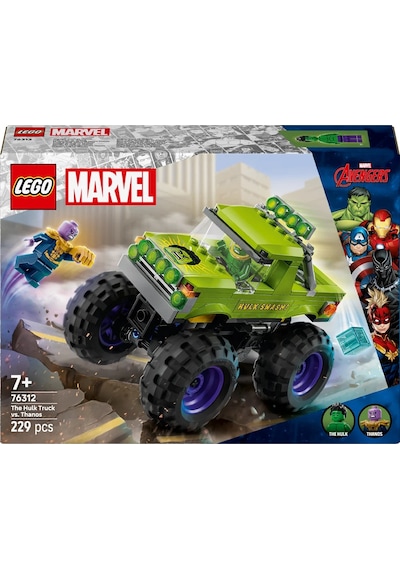 LEGO® ǀ Marvel Hulk Kamyonu, Thanos'a Karşı 76312 - 7 Yaş ve Üzeri Çocuklar için Süper Kahraman İçeren Yaratıcı Oyuncak Yapım Seti (229 Parça) LEGO® ǀ Marvel Hulk Kamyonu, Thanos'a Karşı 76312 - 7 Yaş ve Üzeri Çocuklar için Süper Kahraman İçeren Yaratıcı Oyuncak Yapım Seti (229 Parça)