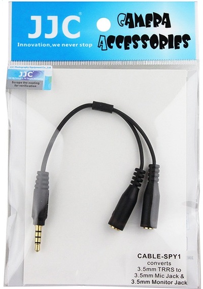 Jjc Cep Telefonu & Tablet için Mikrofon Adaptörü 3.5 MM Trss E/d