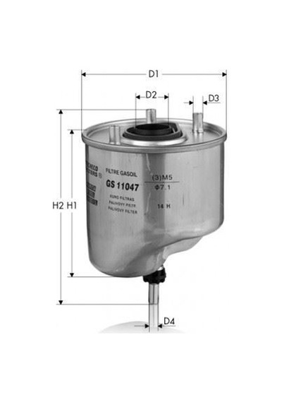 BOSCH F026402862 MAZOT FİLTRESİ 206 301 308 508 3008 5008 PARTNER