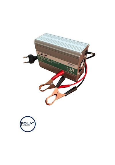 P-tech Tam Otomatik Kesicili 12volt 10amper Akıllı Hızlı Akü Şarj Cihazı