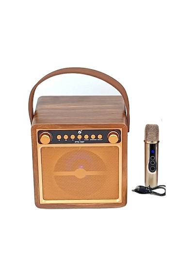 Kts 1687 10 W 4" Mikrofonlu Bluetooth Speaker Kablosuz Karaoke Hoparlör