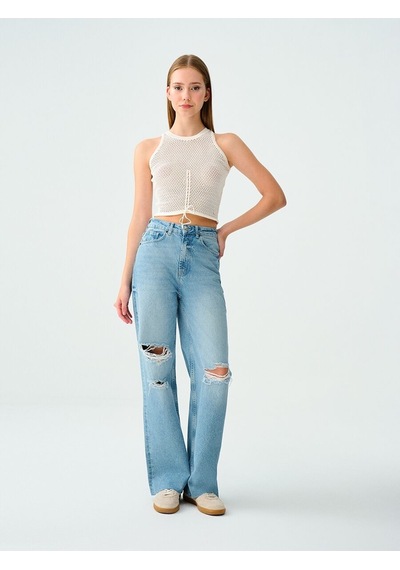 LOFT Crop Kadın Atlet Lf2032014 Q1.v1 Beyaz